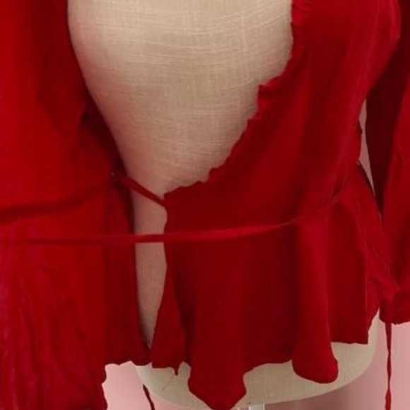 Loft Ruffle Wrap Blouse - Picture 9 of 12